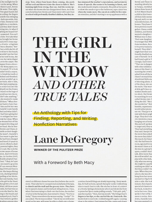 Title details for "The Girl in the Window" and Other True Tales by Lane DeGregory - Available
